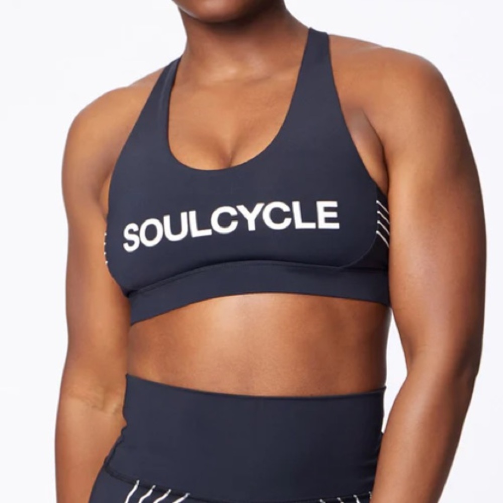 Soul by SoulCycle Silicon Wild Ride Black Sports Bra